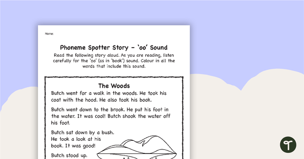 Go to Phoneme Spotter Story – 'oo' Sound teaching resource