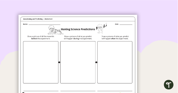 Go to Making Science Predictions - Worksheet teaching resource