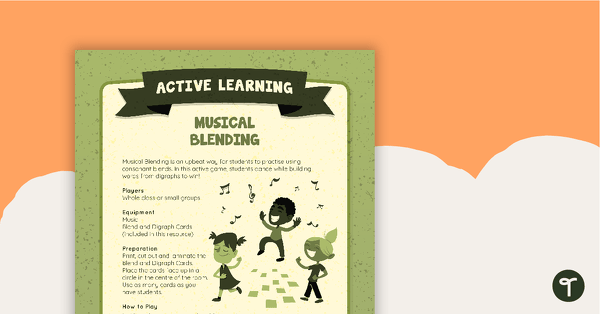 Musical Blending Active Game teaching resource