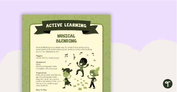 Musical Blending Active Game teaching resource