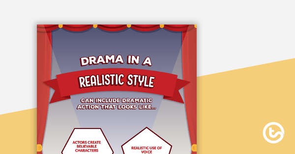 Go to Realism Performance Style Poster teaching resource