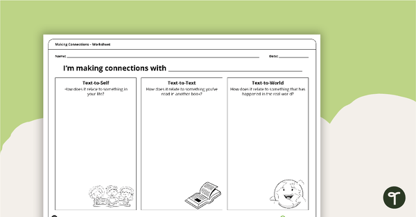 Making Connections - Worksheet teaching resource