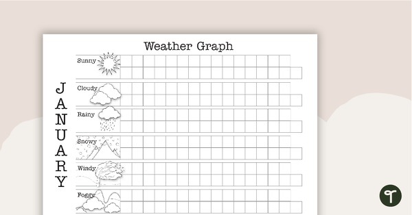 Class Weather Graphs - Worksheets teaching resource