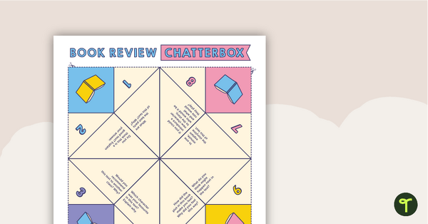 Go to Book Review Chatterbox Template teaching resource