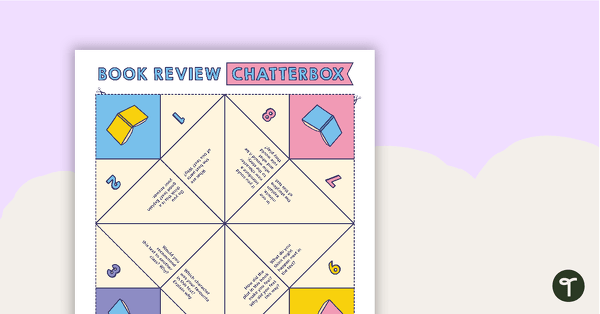 Book Review Chatterbox Template teaching resource