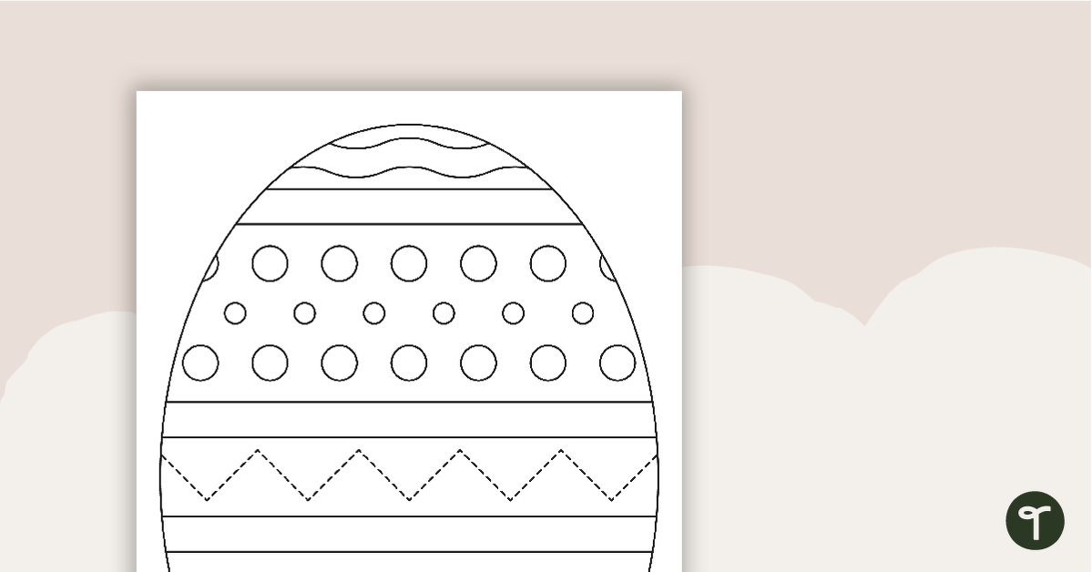 Easter Egg and Chick Craft Template teaching resource