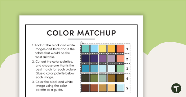 Go to Color Matchup – Worksheet teaching resource