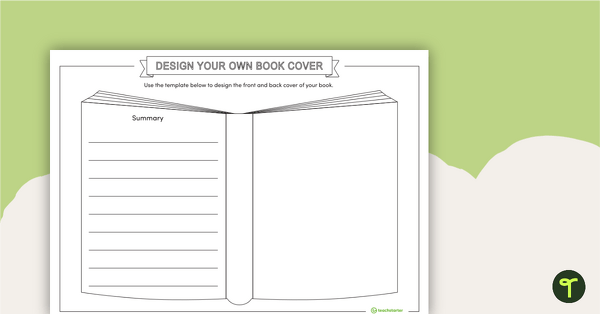 Design Your Own Book Cover Template teaching resource