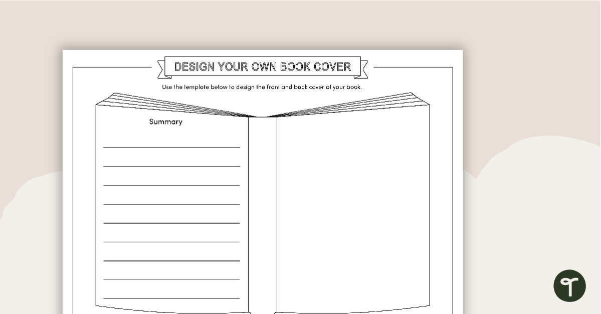 Preview image for Design Your Own Book Cover Template - teaching resource