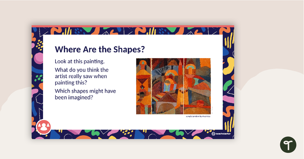 Visual Arts Elements Shape PowerPoint - Lower Years teaching resource