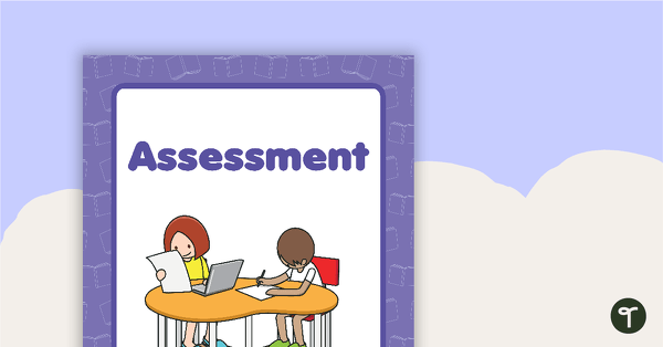 Assessment Book Cover teaching resource