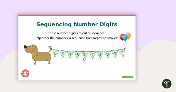 Sequencing Numbers PowerPoint teaching resource