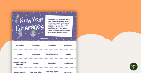 Preview image for New Year Charades - teaching resource