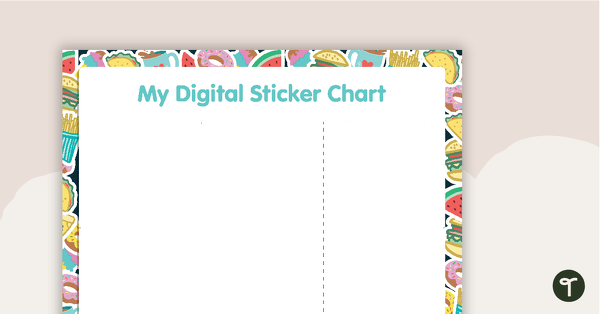 Digital Sticker Charts teaching resource