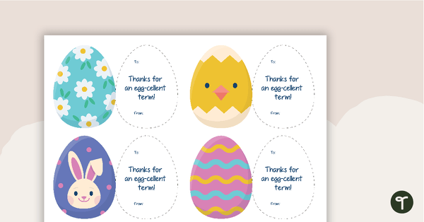 Go to Easter Appreciation Tags teaching resource