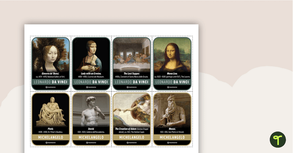 Famous Artists Card Game undefined