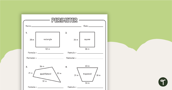 Perimeter Worksheets teaching resource
