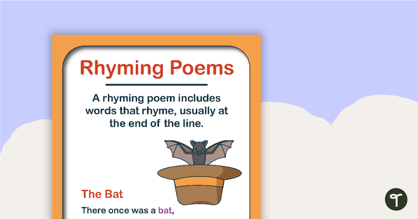 Image of Rhyming Poems Poster