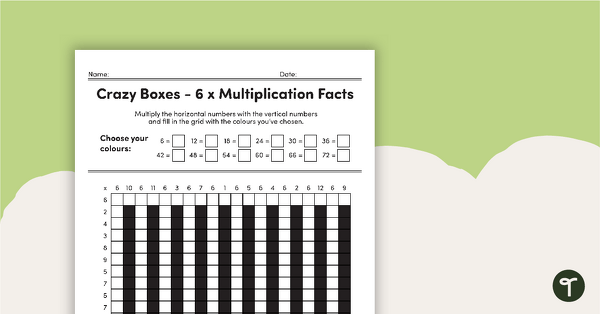 Go to Crazy Boxes – 6 Times Tables teaching resource