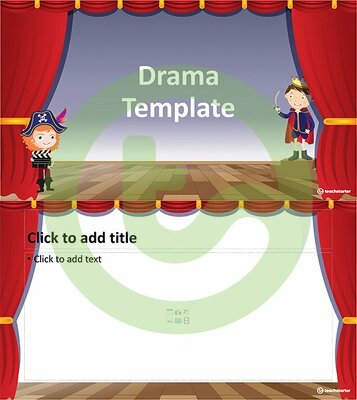 Drama – PowerPoint Template teaching resource