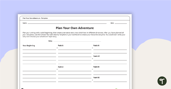 Go to Plan Your Own Adventure - Writing Template teaching resource