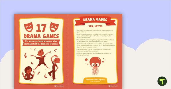 Go to Drama Game Task Cards teaching resource