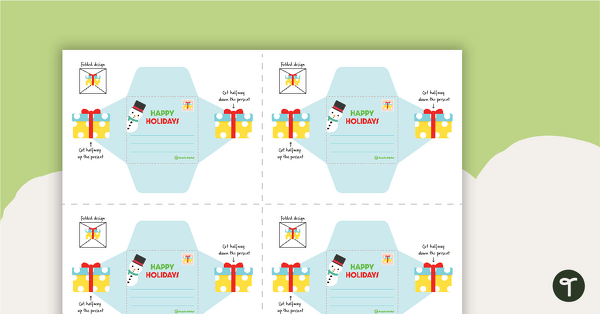 Go to Printable Christmas Mini Envelopes teaching resource