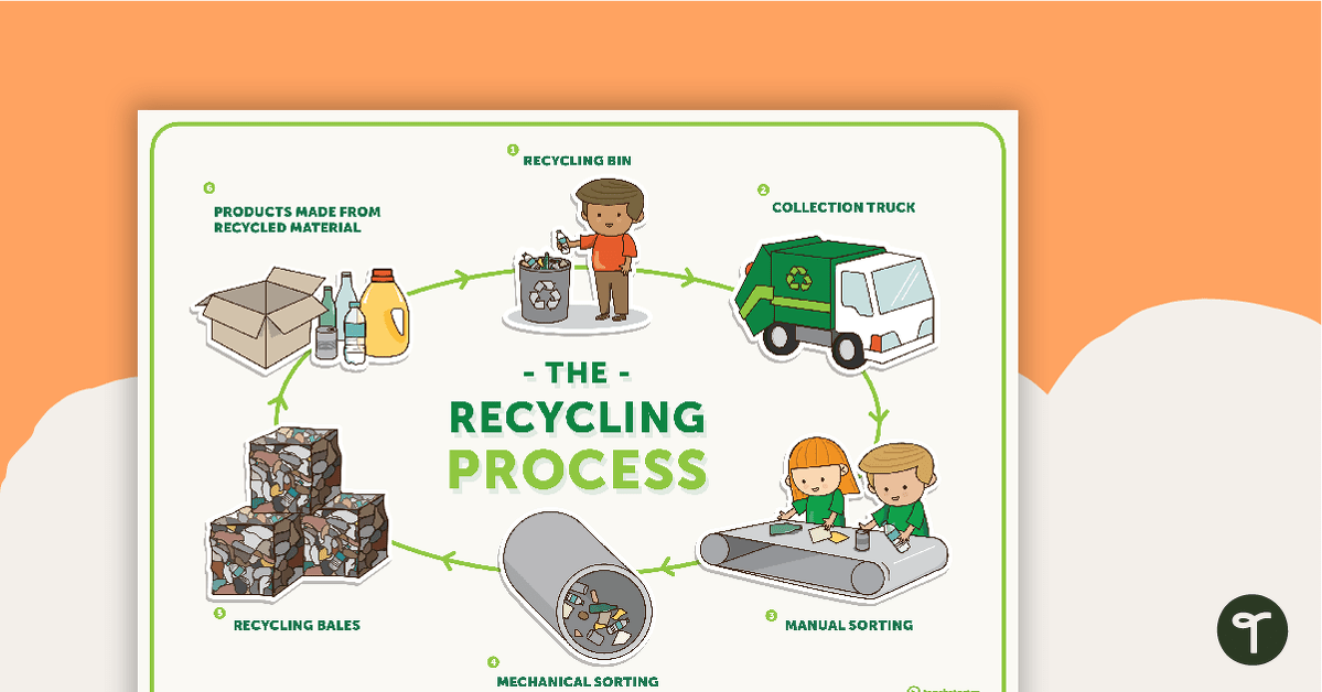 The Recycling Process Poster teaching resource