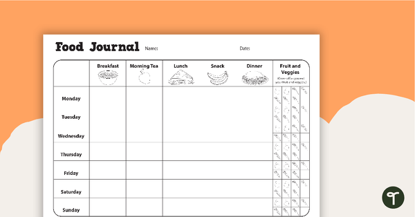 Go to Food Journal Worksheets teaching resource