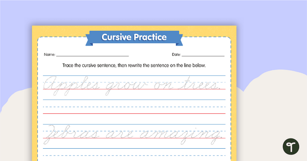 Cursive Resource Book Grade 2-4 eBook