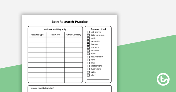Inquiry Project - Template | Teach Starter