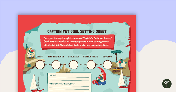 Captain Yet Goals Sticker Chart teaching resource