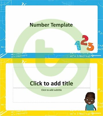Number – PowerPoint Template teaching resource