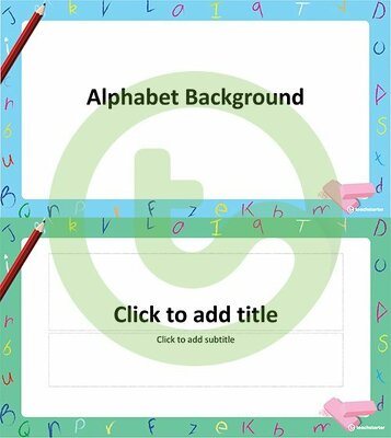 Alphabet – PowerPoint Template teaching resource