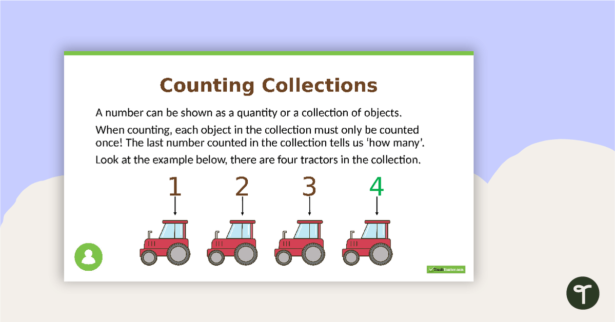 Counting Collections and Connecting Numbers PowerPoint teaching resource
