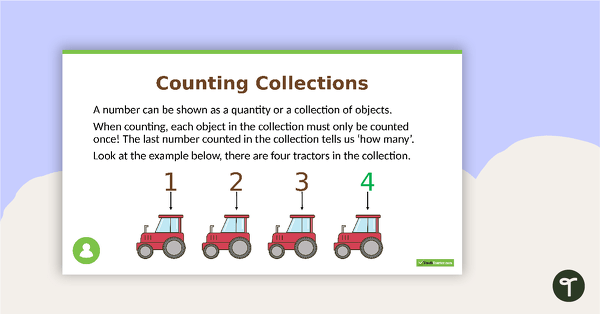 Go to Counting Collections and Connecting Numbers PowerPoint teaching resource