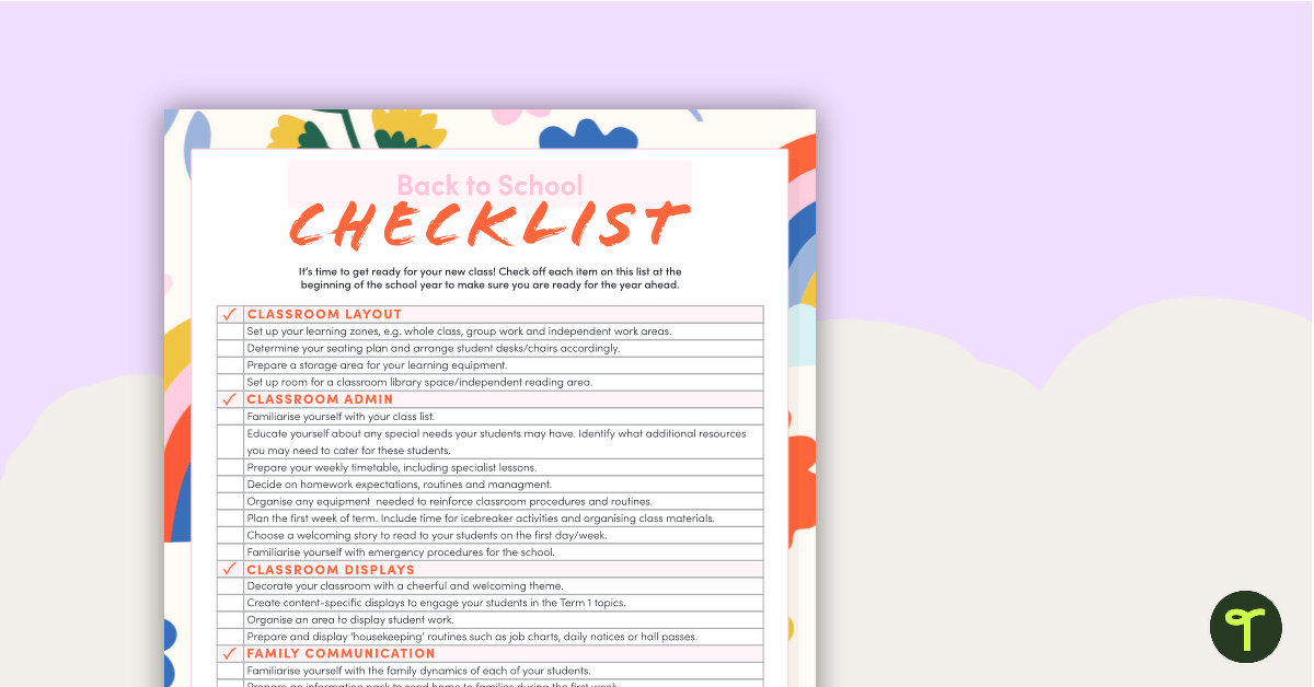 The Ultimate Checklist For Setting Up Your Kindergarten Classroom