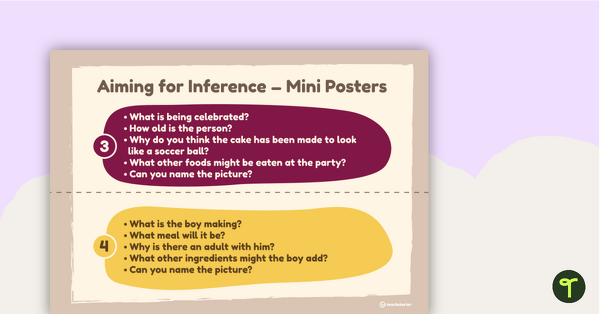 Aiming For Inference Posters teaching resource