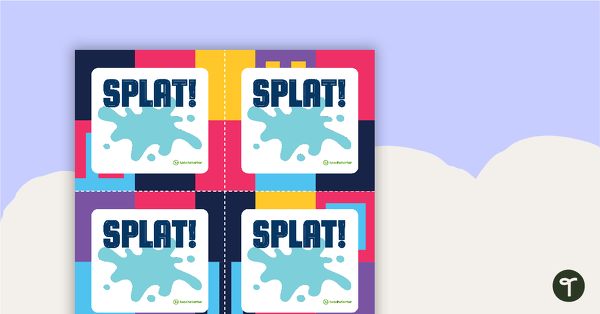 SPLAT! CCVC Word Game teaching resource