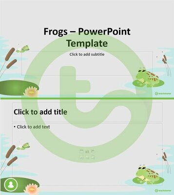 Frogs – PowerPoint Template teaching resource