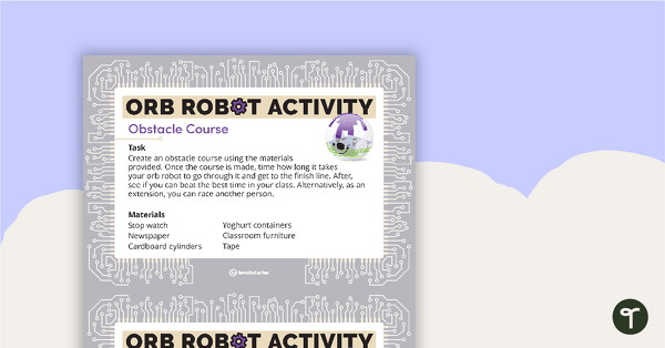 Go to Orb Robot - Task Cards teaching resource