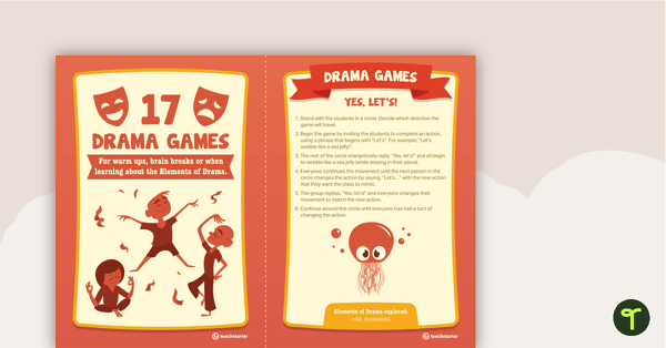 Preview image for Drama Game Task Cards - teaching resource