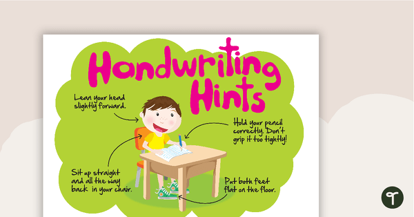 Go to Handwriting Hints Poster teaching resource