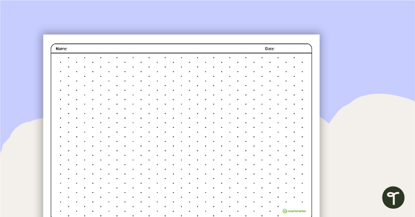 Isometric Dot Paper teaching resource