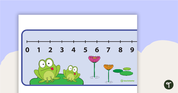 Frog Number Lines 0-500 teaching resource