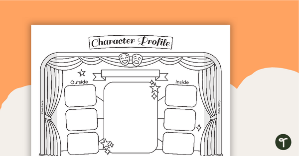 Go to Book Character Profile - Stage and Curtains teaching resource
