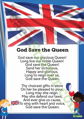 God Save the Queen - National Anthem Poster | Teach Starter