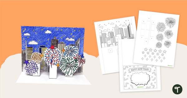 Go to New Year's Pop-Up Card teaching resource