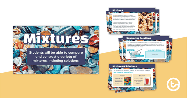 Preview image for Mixtures PowerPoint Presentation - teaching resource