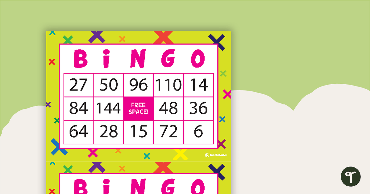 Multiplication Bingo - 0-12 Times Tables teaching resource
